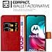 Custodia Compatibile Con Motorola Moto G10 / G30 In Rosso Vinaccia - Coperchio Protettiva Con Chiusura Magnetica, Funzione Stand E Tasca Per Le Carte - Foto miniatura 4