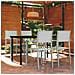 Set Mobili Da Pranzo Per Giardino 5 Pz Bianco - Foto miniatura 1