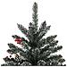 Albero Di Natale Artificiale Con Base Verde 120 Cm Pvc - Foto miniatura 6