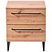 Comodino Moderno 2 Cassetti Colore Rovere Di Design Moderno Industrial Cm 45,5 X 35 X 54 H - Foto miniatura 3