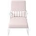 Connie Chaise Longue Da Esterno In Olefin Rosewater E Struttura In Acciaio Bianco - Foto miniatura 5