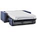 Divano Letto Alexis, Divano A 2 Posti Large, 100% Made In Italy, Sofà Soggiorno Con Apertura Girevole, In Tessuto Imbottito, Con Braccioli Standard, Cm 200x95h90, Blu - Foto miniatura 3