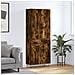 Credenza Rovere Fumo 69,5x34x180 Cm In Legno Multistrato - Foto miniatura 1