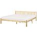 Letto Matrimoniale Legno Chiaro 180 X 200 Cm Florac - Foto miniatura 7