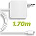 Caricabatterie Da Muro Usb-c Per Macbook Carica Rapida 45w Cavo 1,7m, Bianco - Foto miniatura 5