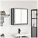 Pensile da Bagno con Specchio Grigio Sonoma 60x21x60 cm - Foto miniatura 1
