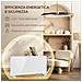 Riscaldatore a Convezione 2000W a Temperatura Regolabile con Telecomando e Timer, 87x21.5x44.5 cm, Bianco - Foto miniatura 2