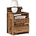 Comodini 2 Pz Con 2 Cassetti Legno Antico 40x33x60 Cm - Foto miniatura 1