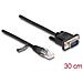 Cavo da RJ45 maschio per seriale RS-232 D-Sub 9 maschio da 30 cm nero - Foto miniatura 2