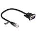 Cavo da RJ45 maschio per seriale RS-232 D-Sub 9 maschio da 30 cm nero - Foto miniatura 1
