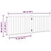 Cancello Cani Pieghevole 2 Pannelli Bianco 160cm Massello Abete - Foto miniatura 9
