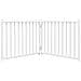 Cancello Cani Pieghevole 2 Pannelli Bianco 160cm Massello Abete - Foto miniatura 4