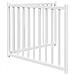 Cancello Cani Pieghevole 2 Pannelli Bianco 160cm Massello Abete - Foto miniatura 5
