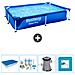Piscina Fuori Terra - Rettangolo - 221x150x43 Cm - Blu - Include Accessori Coordinati Cb2 - Foto miniatura 1