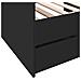 Divano Letto Con Cassetti Senza Materasso Nero 75x190 Cm - Foto miniatura 6