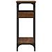 Tavolo Consolle Ripiano Rovere Marrone 75x29x75cm Multistrato - Foto miniatura 4
