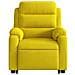 Poltrona Alzapersona Massaggiante Elettrica Gialla Velluto - Foto miniatura 9