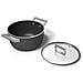 Pentola Nera Opaca Da 24 Cm + Coperchio - Csf2412blm - Foto miniatura 5