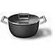 Pentola Nera Opaca Da 24 Cm + Coperchio - Csf2412blm - Foto miniatura 7