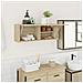 Mobile da Bagno Rovere Sonoma 80x25x30 cm in Legno Multistrato - Foto miniatura 2