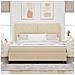 Letto a molle con materasso Crema 180 x 200 cm Tessuto - Foto miniatura 5