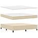 Letto a molle con materasso Crema 180 x 200 cm Tessuto - Foto miniatura 6
