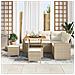 Set Divano da Giardino 8 pcs beige e panna 80 x 80 x 71 cm - Foto miniatura 3