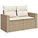 Set Divano da Giardino 8 pcs beige e panna 80 x 80 x 71 cm - Foto miniatura 4