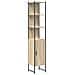Set di mobili per il bagno con lo scaffale 3 pcs rovere sonoma - Foto miniatura 7