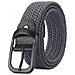 Nuova Cintura Elastica Intrecciata Da Uomo - 120 Cm Grey - Foto miniatura 1