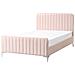 Letto Velluto Lunan 120 X 200 Cm Rosa Pastello - Foto miniatura 2