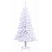 Albero di Natale artificiale Bianco 150 cm PVC e Acciaio - Foto miniatura 5