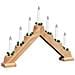 Ponte con Candele di Natale 3 pcs Marrone 39.5 x 5 x 29 cm - Foto miniatura 6