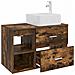 Set di mobili per il bagno 2 pcs Rovere Fumo - Foto miniatura 3