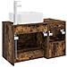 Set di mobili per il bagno 2 pcs Rovere Fumo - Foto miniatura 5