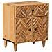 Comodino Marrone 50 x 33 x 60 cm Legno di mango massello - Foto miniatura 1