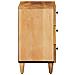 Comodino Marrone 50 x 33 x 60 cm Legno di mango massello - Foto miniatura 4