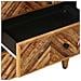 Comodino Marrone 50 x 33 x 60 cm Legno di mango massello - Foto miniatura 7