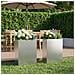 Vaso da giardino 2 pz Argento 50 x 20 x 75 cm Acciaio zincato - Foto miniatura 2