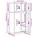 Armadio 2 pz Rosa 60 x 40 x 130 cm Acciaio Bloccabile - Foto miniatura 10