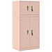 Armadio 2 pz Rosa 60 x 40 x 130 cm Acciaio Bloccabile - Foto miniatura 1