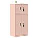 Armadio 2 pz Rosa 60 x 40 x 130 cm Acciaio Bloccabile - Foto miniatura 3