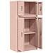 Armadio 2 pz Rosa 60 x 40 x 130 cm Acciaio Bloccabile - Foto miniatura 7
