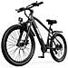 250W Elettrica, Mountain Bike Off-Road da 26 pollici, Batteria al Litio 36V / 10Ah, Velocità Massima 25 km /h, Nera - Foto miniatura 1