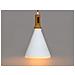 Lampadario A Sospensione Bianco / oro Mackenzie - Foto miniatura 3