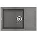 Lavello Easy Granitek 310 78x50 cm 1 vasca con gocciolatoio Colore Grigio Cemento 48 - Foto miniatura 1
