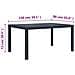 Tavolo Da Giardino Antracite 150x90x72 Cm Plastica Stile Rattan - Foto miniatura 4