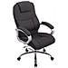 Poltrona Ufficio Apoll XL in Stoffa - Sedia Scrivania Ergonomica Pc Girevole Oscillante - Sedia Direzionale con Braccioli Carico Max 150KG Grigio Scuro - Foto miniatura 1
