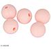 Perlina Di Silicone Tonda X 5 - 10 Mm - Rosa Cipria - Foto miniatura 1