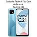 Custodia Originale Tpu Cover Case Per Realme C21 Trasparente - Foto miniatura 2